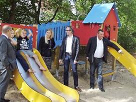 Nach der Siemens-Spende können Kinder rutschen.  Foto: privat