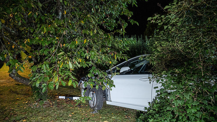 Unfall in Heiligenstadt-Neumühle: Auto schlittert an Mauer entlang und landet in Garten