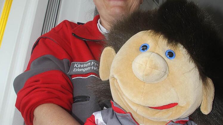 Über den Namen des Maskottchen wird noch diskutiert: Schorsch oder Thomas H. (?) Foto: Michael Busch