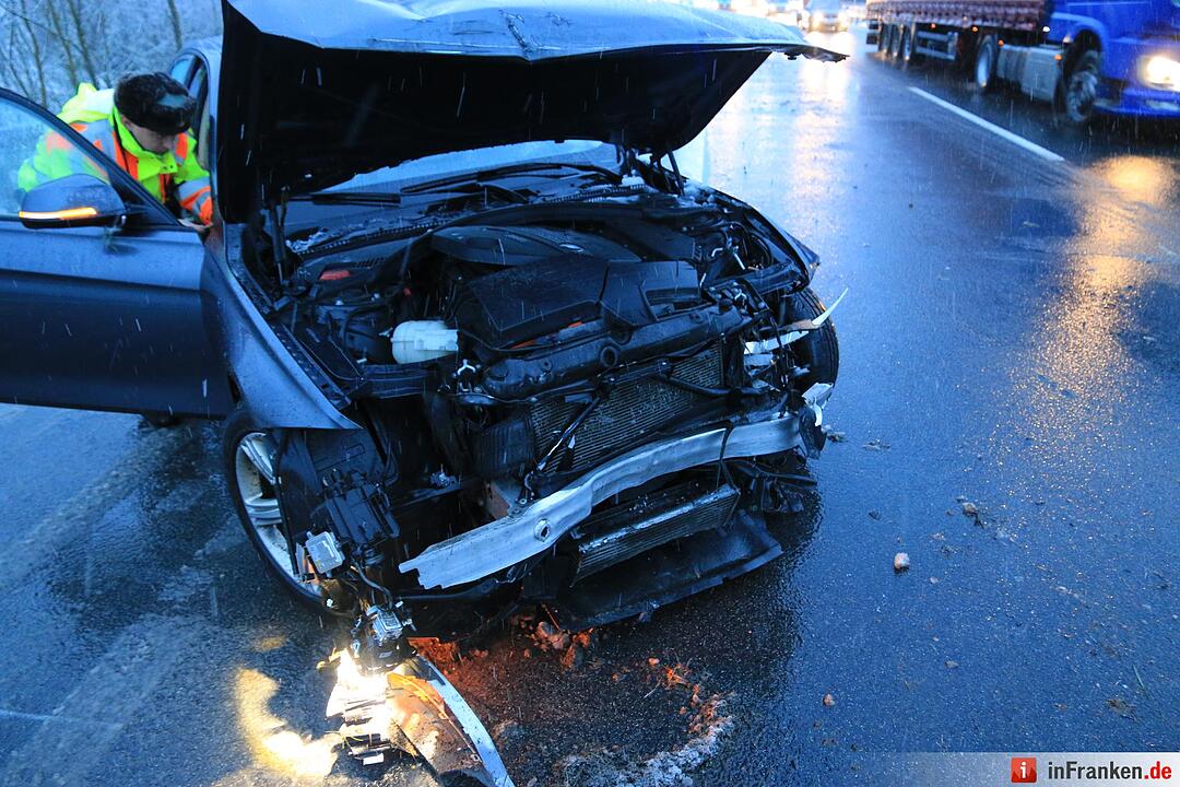 Unfall auf der A73 bei Ebensfeld