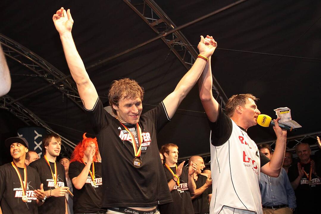 Meisterfeier Brose Baskets Bamberg Maxplatz