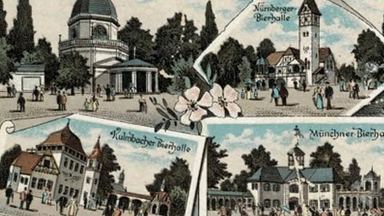 Nur die drei bayerischen Bierstädte Kulmbach, Nürnberg und München waren auf der Landesausstellung 1896 in Nürnberg mit eigenen Bierhallen vertreten.  Repro: Helmut Geiger