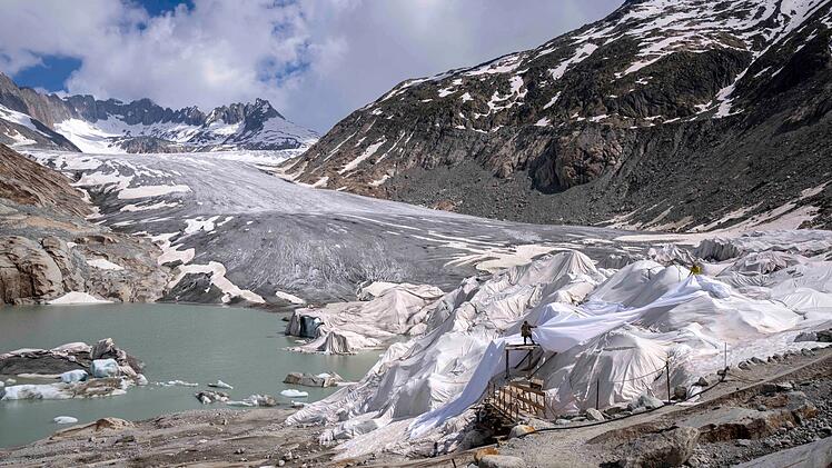 Rhonegletscher in der Schweiz