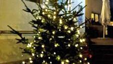 Der Weihnachtsbaum ist schon geschmückt. Foto: Richard Sänger