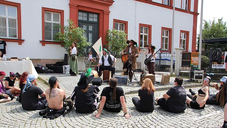 Die Gossenpoeten sorgten für Stimmung am Marktplatz.