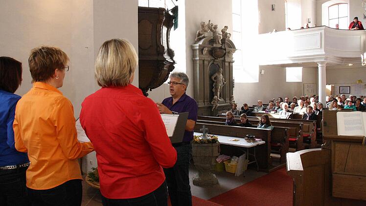 Für den Besuch wurde der Trinitas-Chor reaktiviert. Foto: Ralf Ruppert