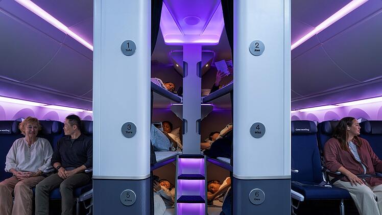 Skynest bei Air New Zealand