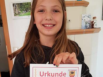 Christine Ruppert als jüngste Teilnehmerin des Spendenlaufes lief stolze elf Kilometer. Fotos: privat