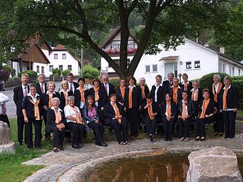 Die Chorgemeinschaft Steinwiesen-Nurn im Jubiläumsjahr Foto: Susanne Deuerling