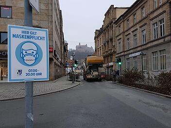 Die Maskenpflicht in Bereichen der Kulmbacher Innenstadt wurde bis 31. Januar verlängert. Foto: Archiv