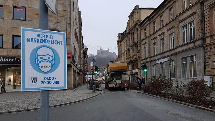 Die Maskenpflicht in Bereichen der Kulmbacher Innenstadt wurde bis 31. Januar verlängert. Foto: Archiv