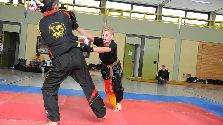 Beim Kampfsport-Training in Rannungen. Foto: Hopf