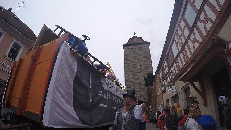 Der Faschingsumzug in Höchstadt war auch 2017 wieder sehr gut besucht. Foto: Christian Bauriedel