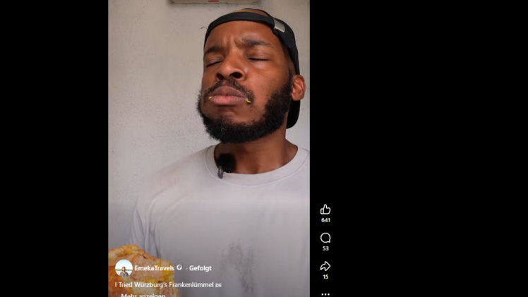 "Eine der besten, die ich je hatte": US-YouTube-Star schw&auml;rmt von "Frankenl&uuml;mmel"