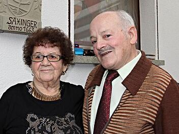 Das Jubelpaar Emma und Hans Saxinger. Foto: Helmut Will
