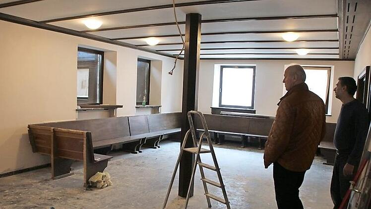 Der große Gastraum ist schon fast bezugsfertig.  Fotos: Andreas Dorsch