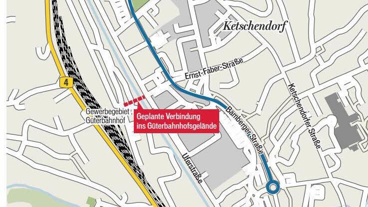 Die Grafik zeigt die derzeitige Verkehrssituation in Coburg. Ahorns Bürgermeister Martin Finzel regt an, nicht nur den Ausbau der B4 zu sehen, sondern die gesamte Verkehrssituation zu überdenken.