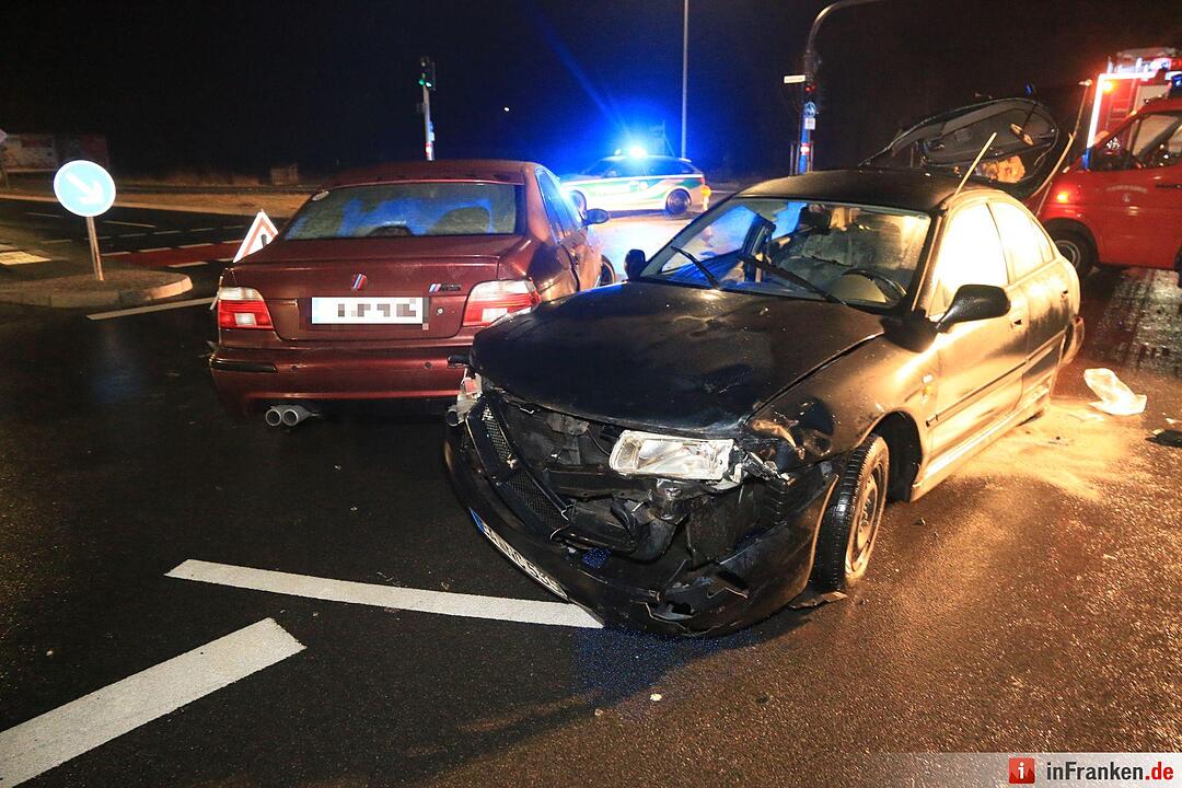 Frontalkollision am Münchner Ring in Bamberg