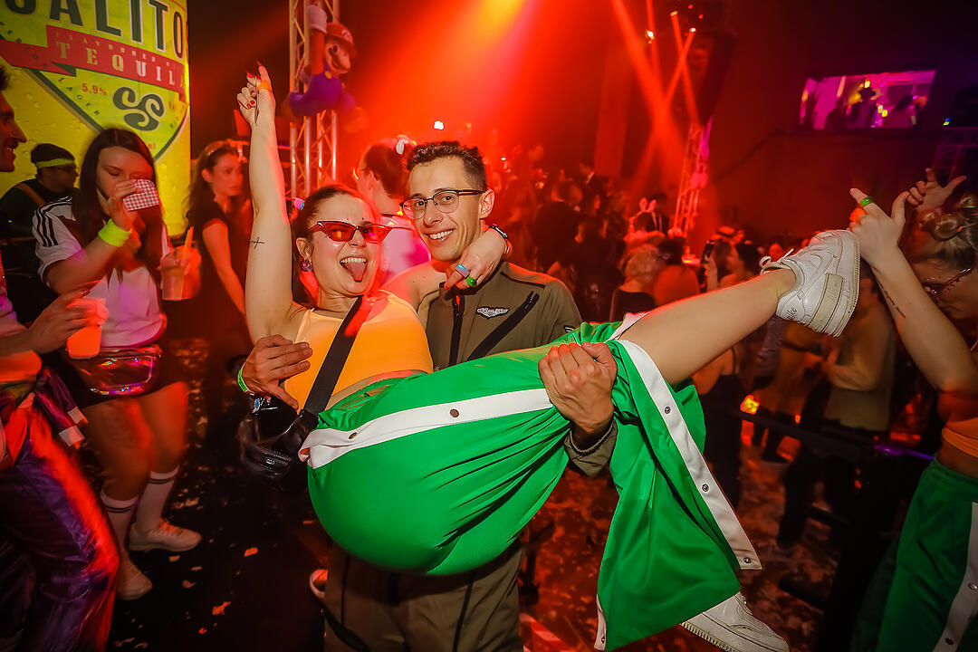 Beste Partystimmung in der Stadthalle