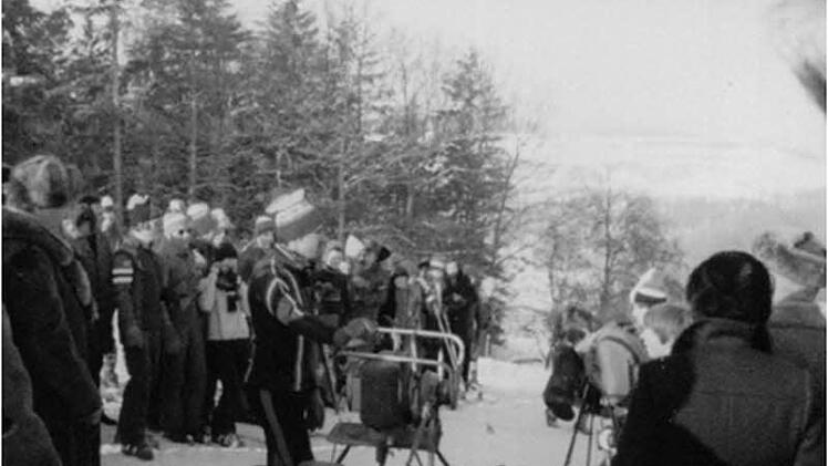 Januar 1979: Der Skilift am Höflesgrund wird eröffnet. Foto: Archiv Skiclub/Fritz Dumler