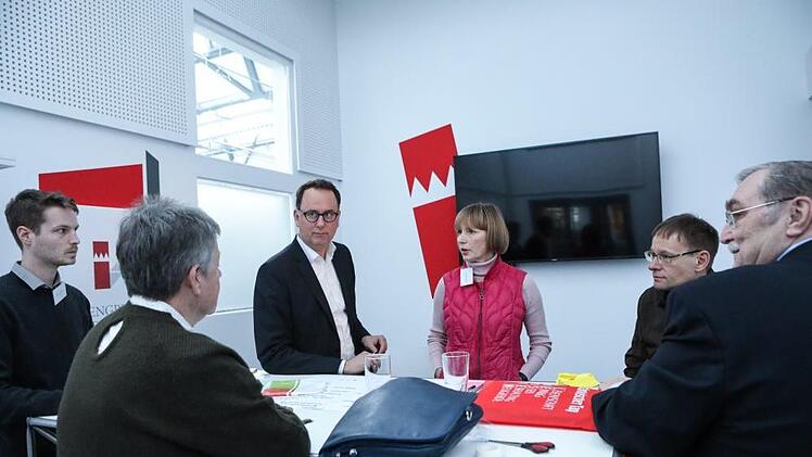 Denkwerkstatt "Bamberg 2050": Blick auf den Workshop "Wie wohnen wir?". Foto: Barbara Herbst