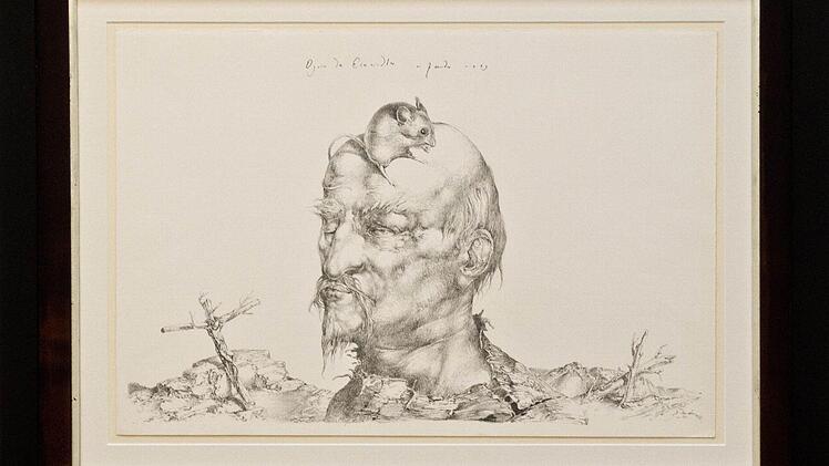 Heinz Zander: Ogrin der Einsiedler, Zeichnung, 1983Foto: Jochen Berger