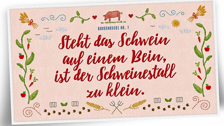 Die erste der elf politisch motivierten "neuen Bauernregeln". Foto: BMUB/dpa