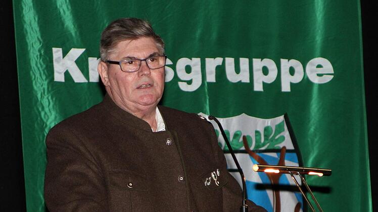 Der Vorsitzende der Kreisgruppe Haßfurt, Rudolf Meyer.Foto: Günther Geiling