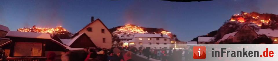 Beschluss der Ewigen Anbetung in Pottenstein - Lichterfest  in der Fränkischen Schweiz