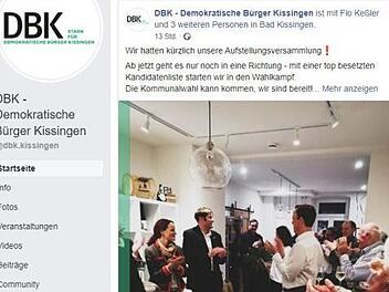 Auf Facebook informiert die DBK über ihre Nominierungsversammlung für die Stadtratswahl. Screenshot: Benedikt Borst