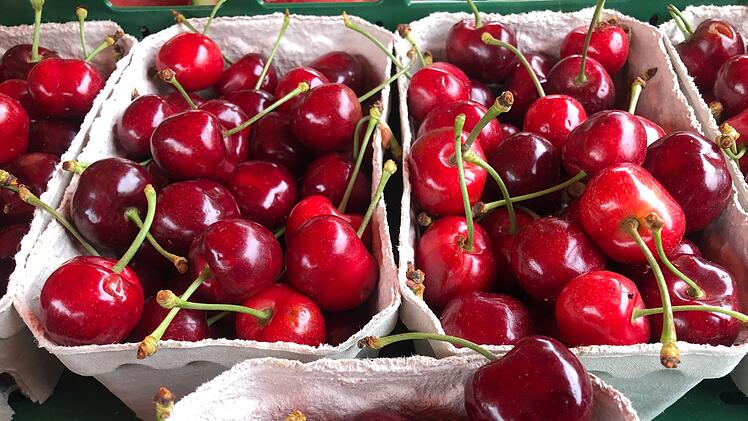 Kirschen auf dem Markt
