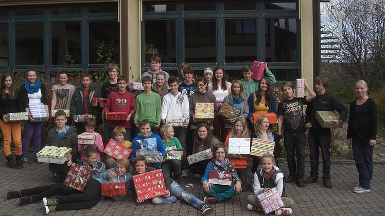 Die Päckchen der Montessorischule in Sandberg