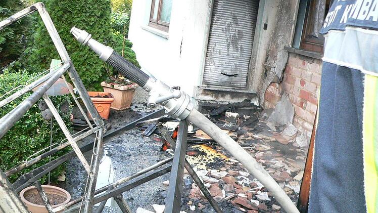 Das schnelle Eingreifen der Feuerwehr verhinderte Schlimmeres. Foto: Feuerwehr Kulmbach