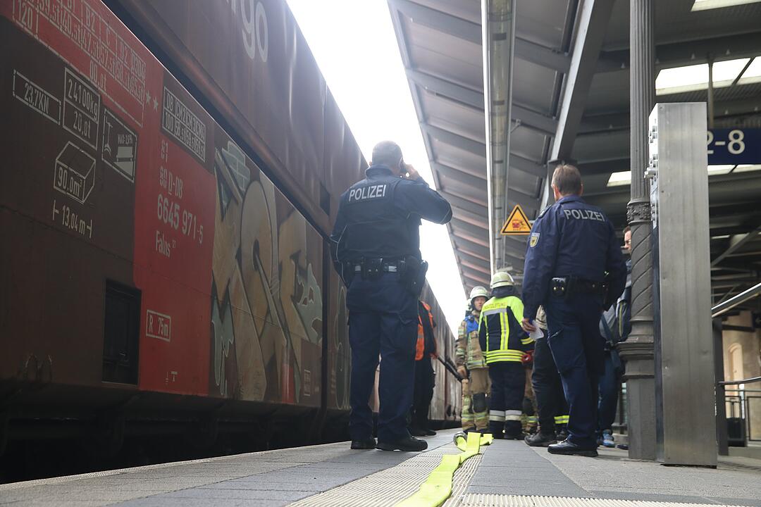 Feuerwehreinsatz am Bahnhof Bamberg