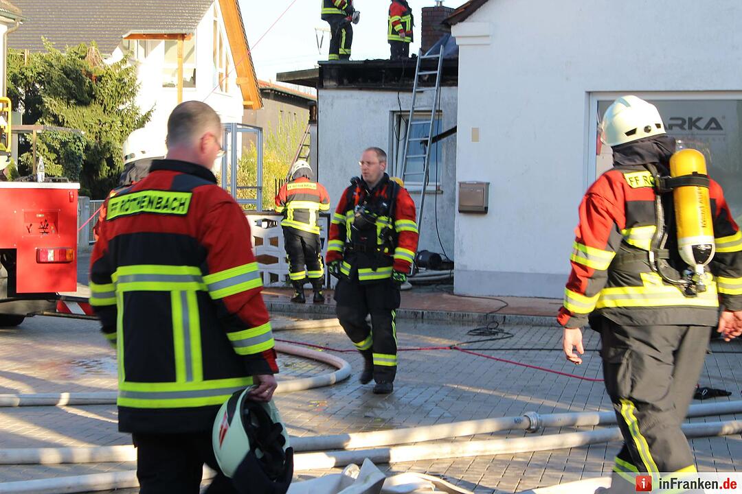 Dachstuhlbrand in Röthenbach an der Pegnitz