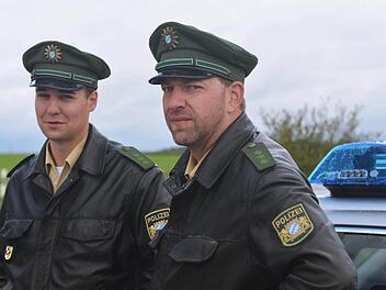 Max und Michael spielen sich beim Frankentatort selbst. (Foto: Nikolas Pelke)