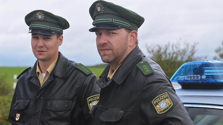 Max und Michael spielen sich beim Frankentatort selbst. (Foto: Nikolas Pelke)