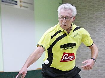 Der Nordhalbener Reiner Kürschner, der für den TTC Tiefenlauter spielt. wurde Deutscher Meister im Doppel der Altersklasse 60.  Foto: Hans Franz