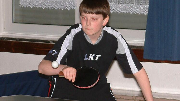 Luca Löffler war mit einer Einzelbilanz von 24:1 der beste Spieler der 1. Kreisliga der Jungen.