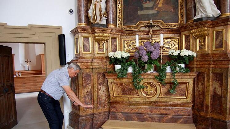 Kirchenpfleger Walter Bergmann in seinem Element
