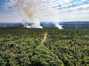Waldbrand in der Gohrischheide