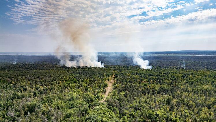 Waldbrand in der Gohrischheide