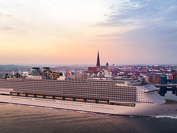 Die "Global Dream II" sollte das größte Kreuzfahrtschiff der Welt werden.