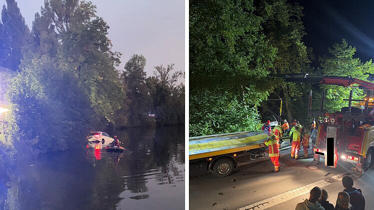 Rettungsmisere in Weiherhammer: Mann f&auml;hrt in Weiher - Gro&szlig;einsatz