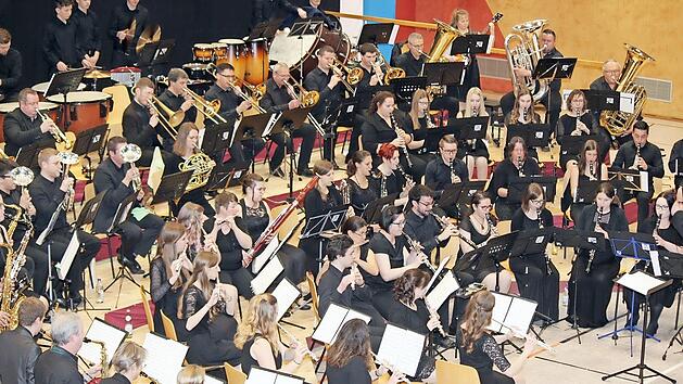 Das Kreisorchester Lichtenfels bei einem seiner Auftritte.