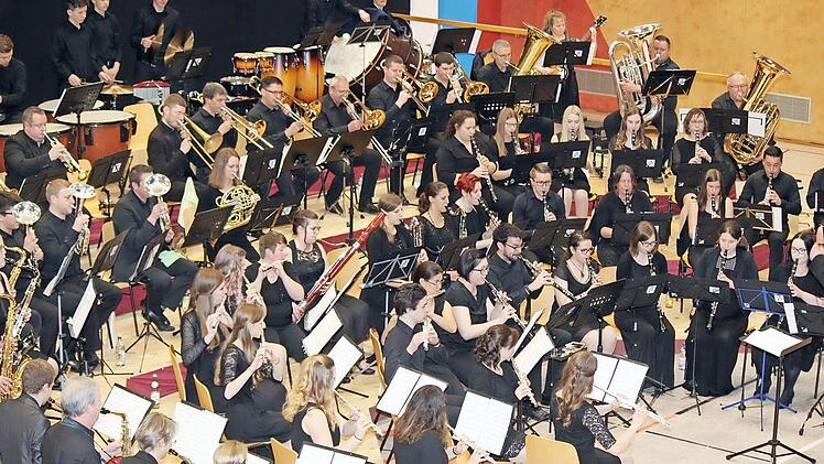 Das Kreisorchester Lichtenfels bei einem seiner Auftritte.