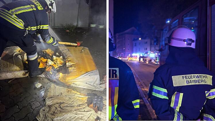 Mehrere Brände in Bamberg: Feuerwehr im Einsatz