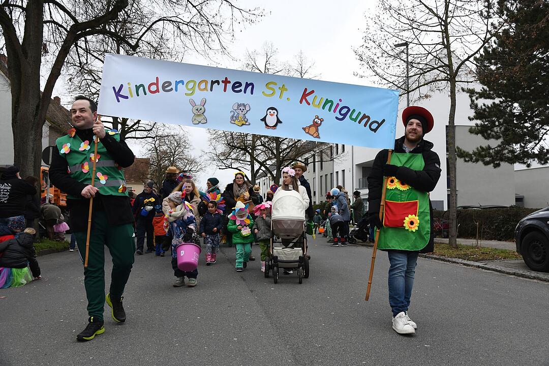 Faschingstreiben in der Gartenstadt.