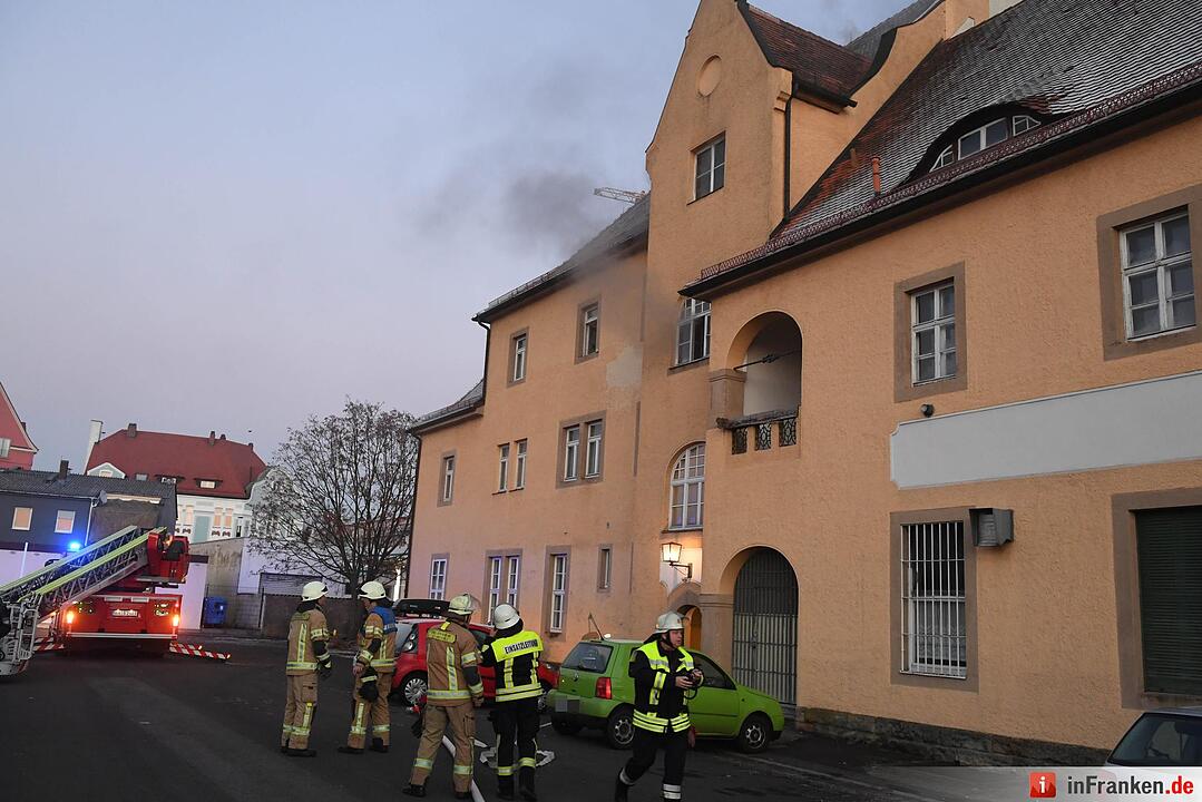 Brand am Silvesterabend in Bamberg