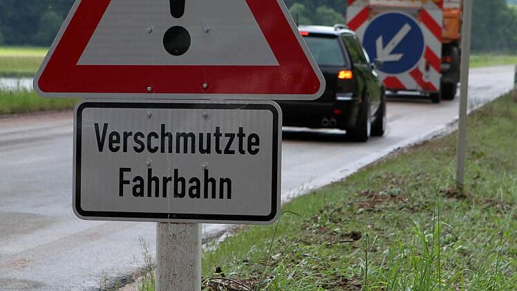 Der Schlamm wurde damals auf die Straße gespült.